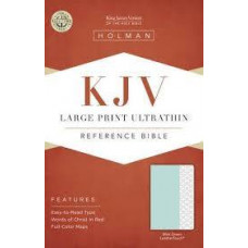 KJV Large Print Ultrathin Reference Bible - Mint Green LeatherTouch